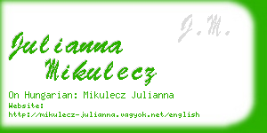 julianna mikulecz business card